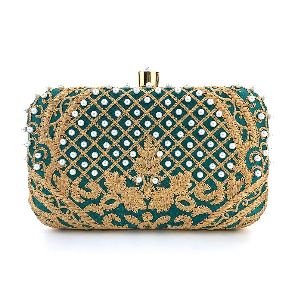 Embroidered Evening Clutch Bag - additional view 30