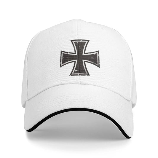 Iron Cross baseball cap with Germany flag print, front view