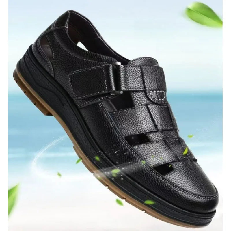 Men's Breathable Leather Shoes - additional view 10