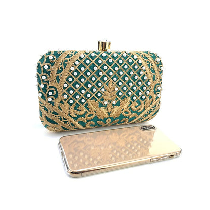 Embroidered Evening Clutch Bag - additional view 20