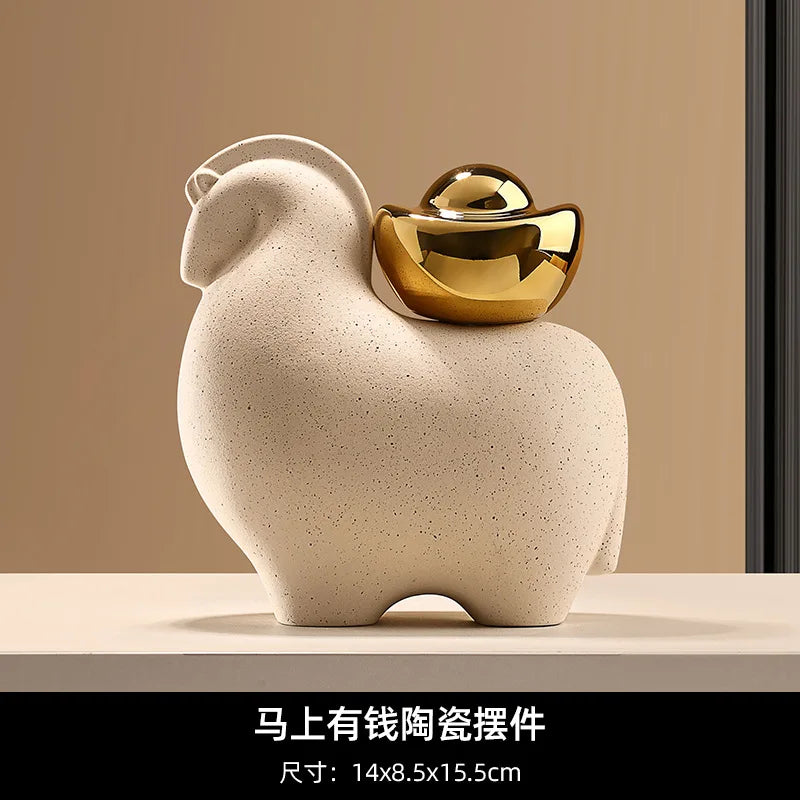 White Porcelain Animal Figurine - additional view 33