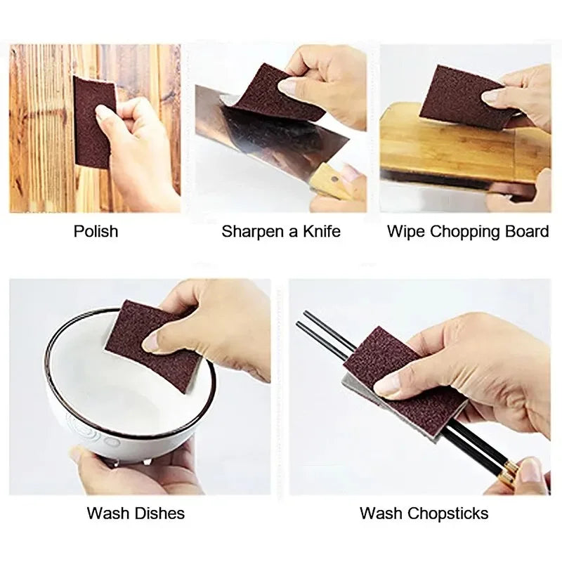 Magic Melamine Cleaning Sponges - in use