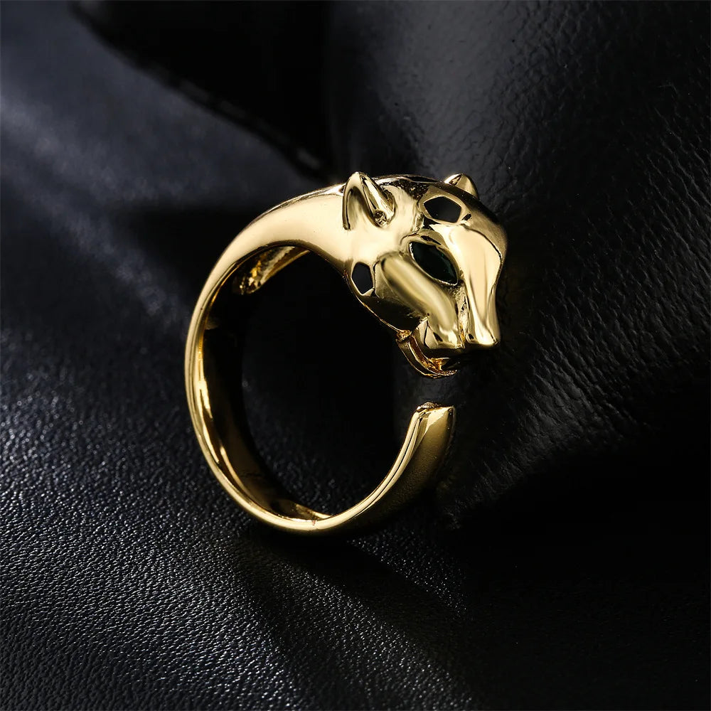 CZ Leopard Head Open Ring - additional view 16