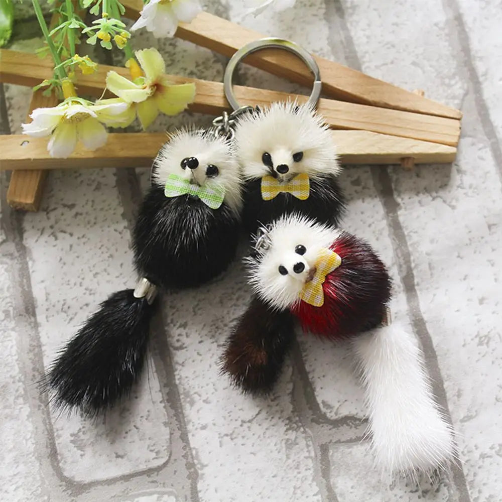Plush animal keychain colour option