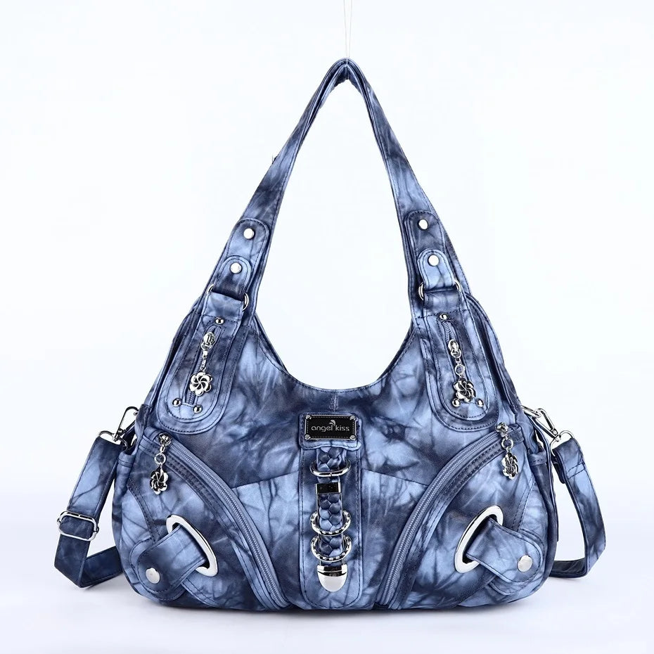 Vintage Hobo Shoulder Bag - side view