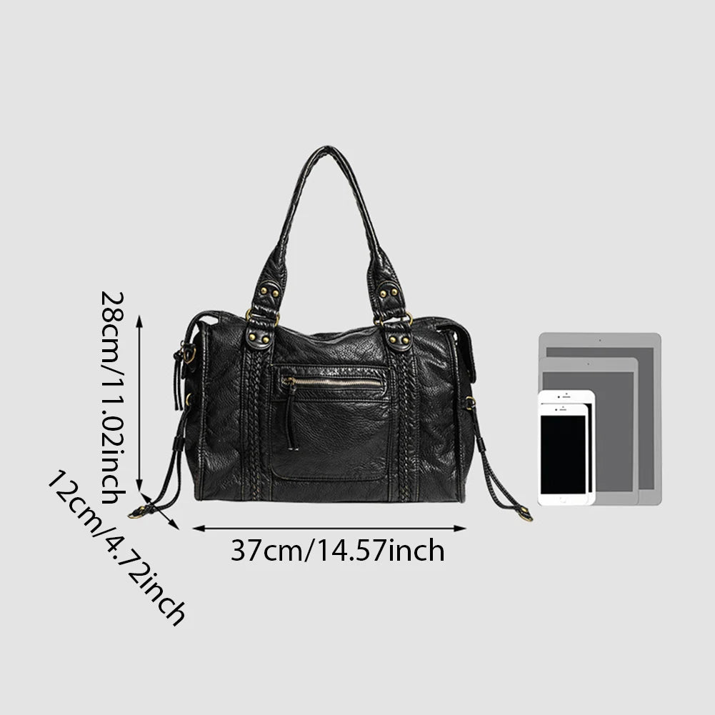 Retro PU Shoulder Bag for Women - product features