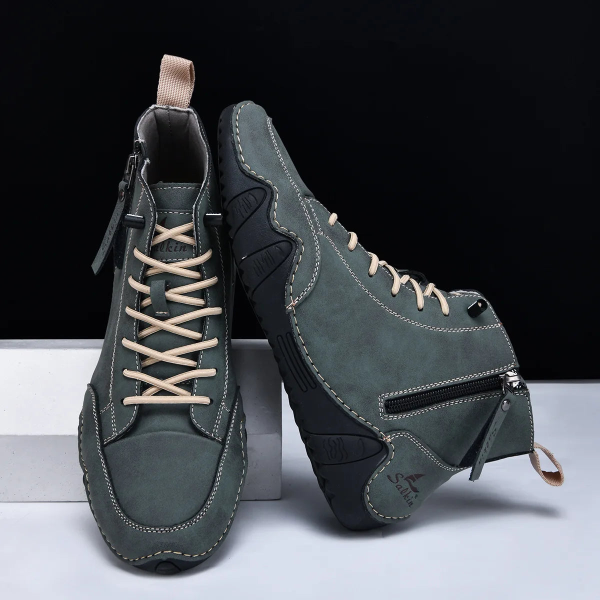 Men's Zip-Up Ankle Boots - additional view 35