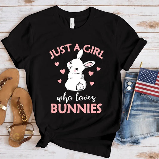 Just A Girl Who Loves Bunnies T-Shirt - main product view