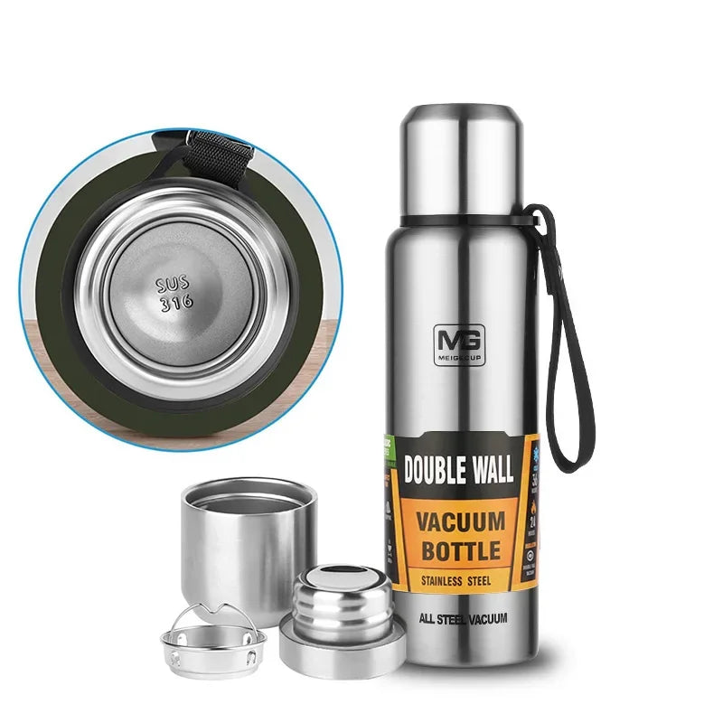 304 Stainless Steel Vacuum Flask - close-up of details