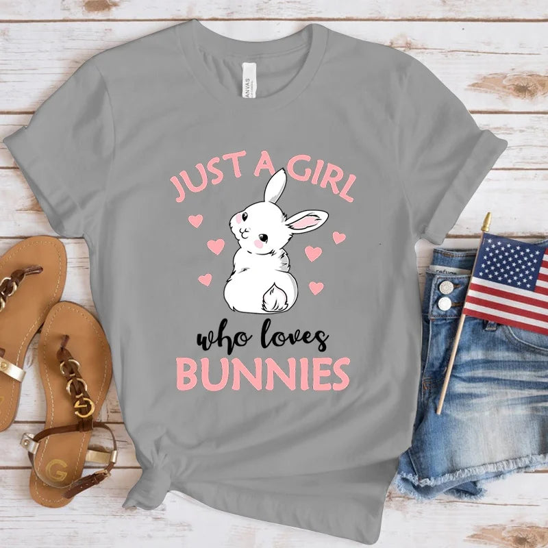 Just A Girl Who Loves Bunnies T-Shirt - additional view 13