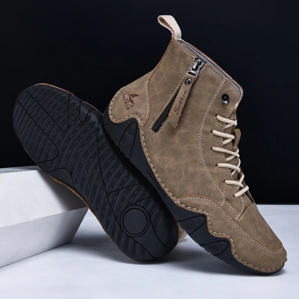 Men's Zip-Up Ankle Boots - additional view 32
