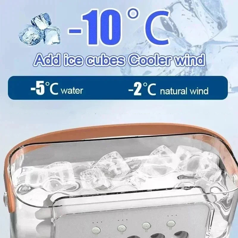 USB Portable Evaporative Cooler Fan - side view