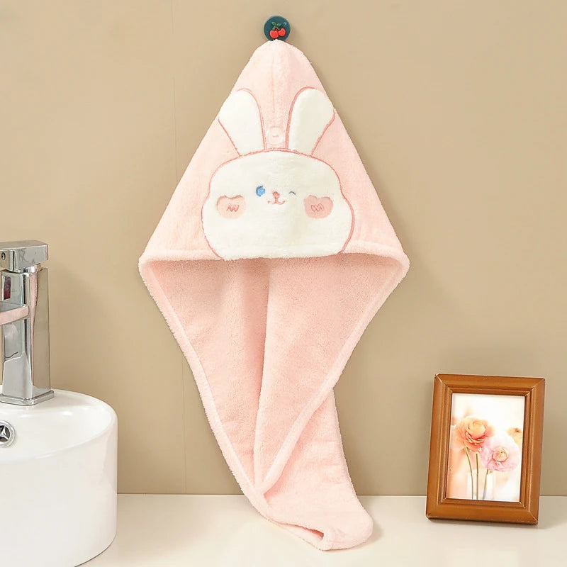 Coral Fleece Hair Drying Towel Cap - additional view 9