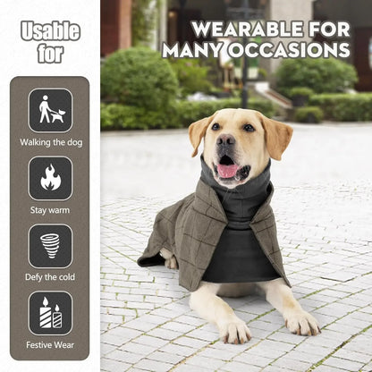 Plaid Fleece Dog Winter Coat - additional view 11