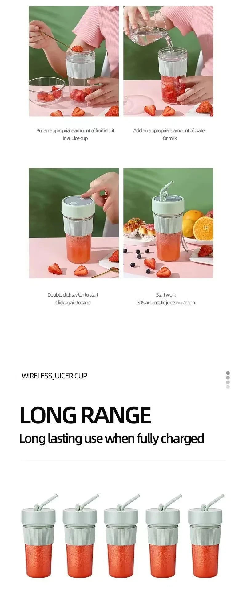 Portable Rechargeable Blender Bottle - additional view 13