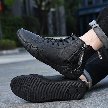Men's Zip-Up Ankle Boots - size and specification details
