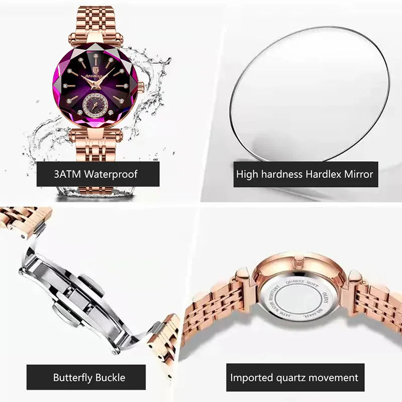 POEDAGAR Women's Quartz Watch - in use