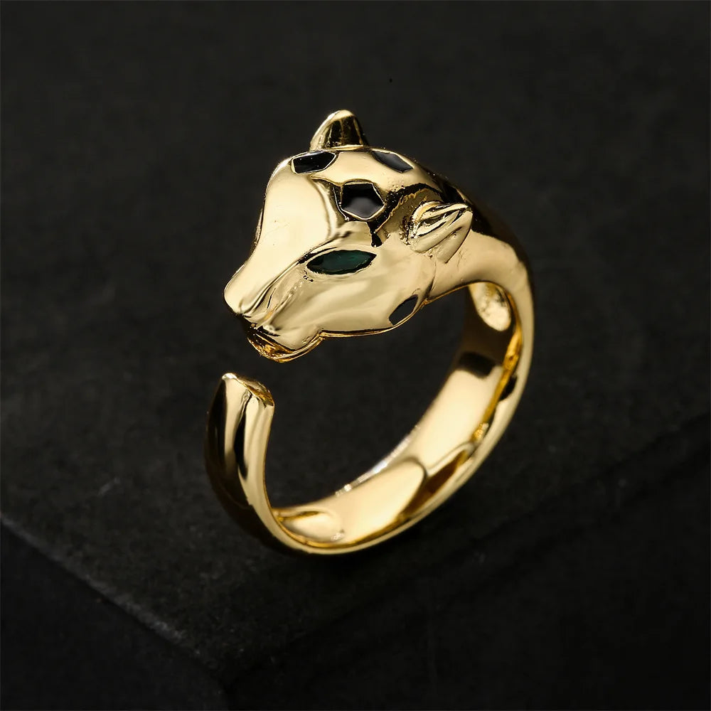 CZ Leopard Head Open Ring - additional view 14