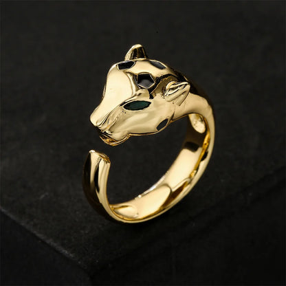 CZ Leopard Head Open Ring - additional view 14