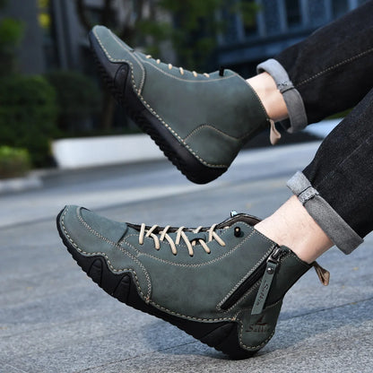 Men's Zip-Up Ankle Boots - product features