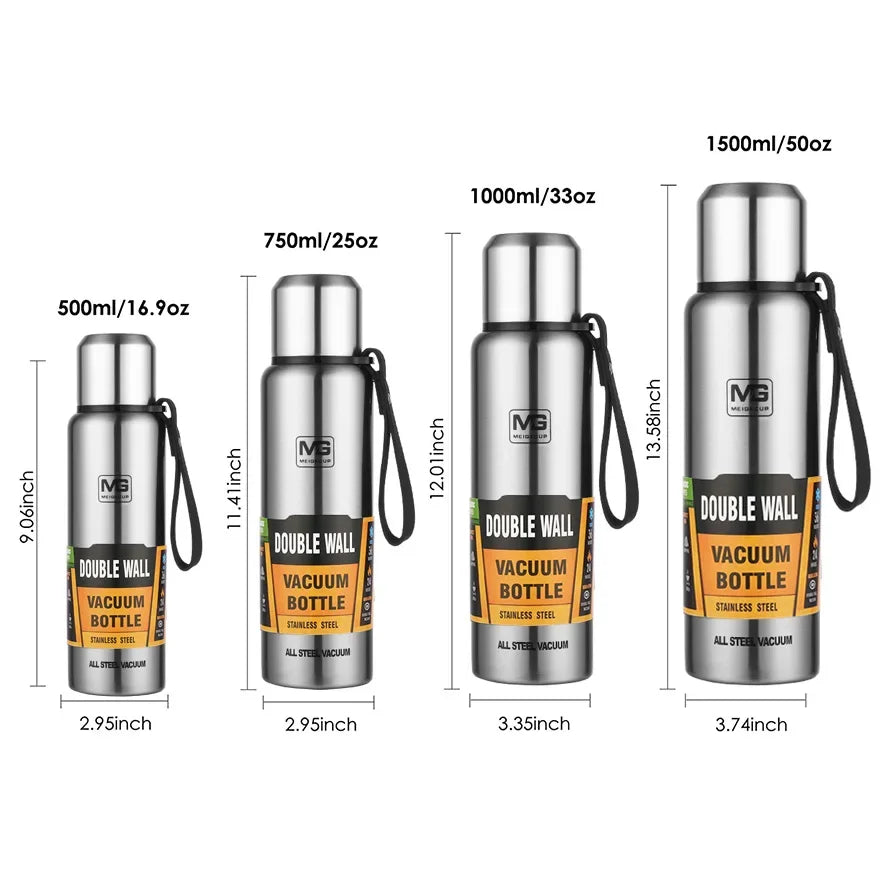 304 Stainless Steel Vacuum Flask - side view