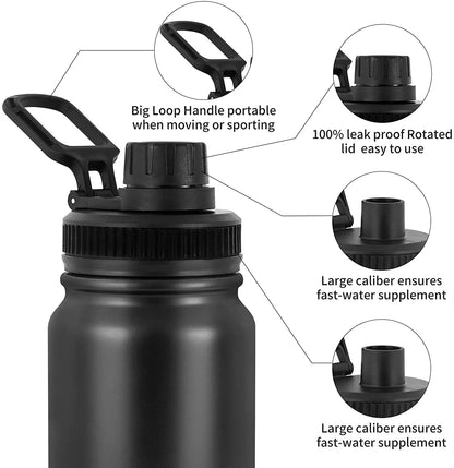 Stainless Steel Insulated Water Bottle - in use