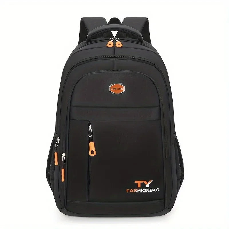 Casual Water-Resistant Nylon Backpack - back view