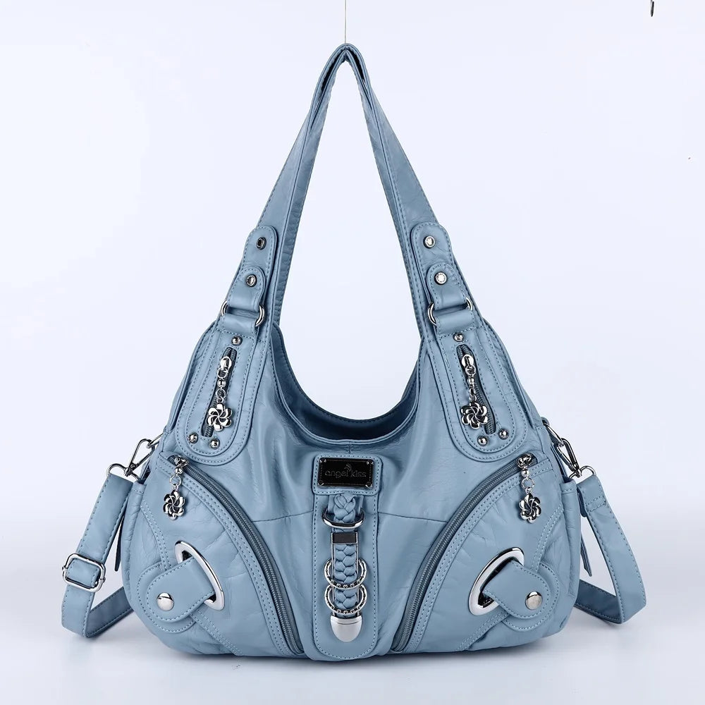 Vintage Hobo Shoulder Bag - close-up of details
