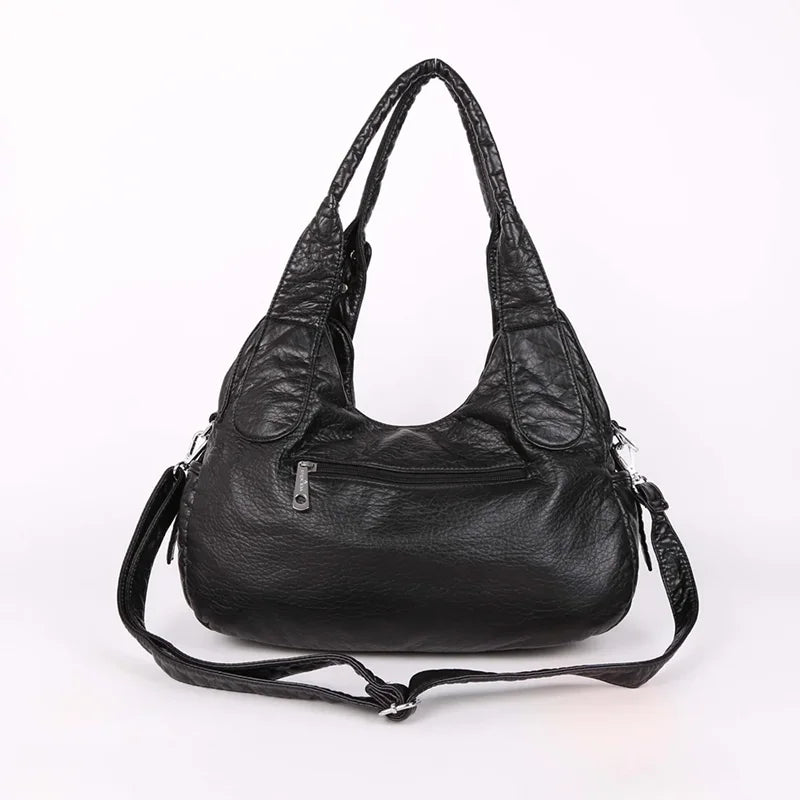 Vintage Hobo Shoulder Bag - back view