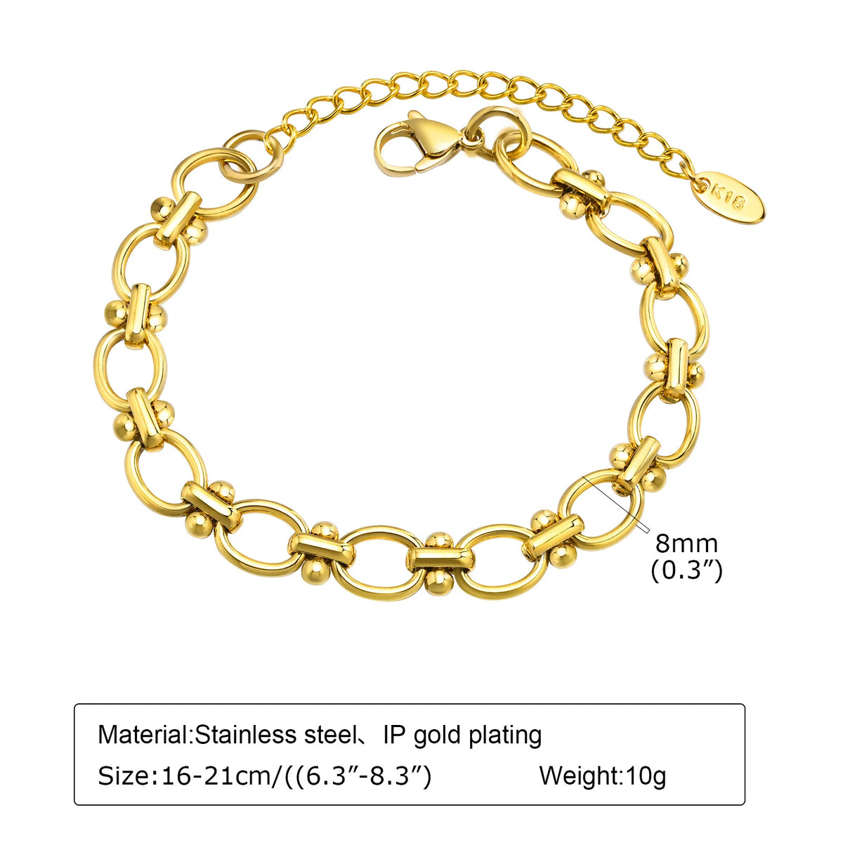 Gold Plated Chunky Chain Bracelet - additional view 26