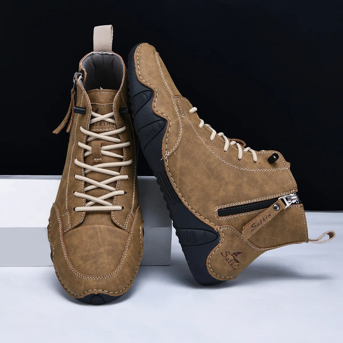 Men's Zip-Up Ankle Boots - additional view 14