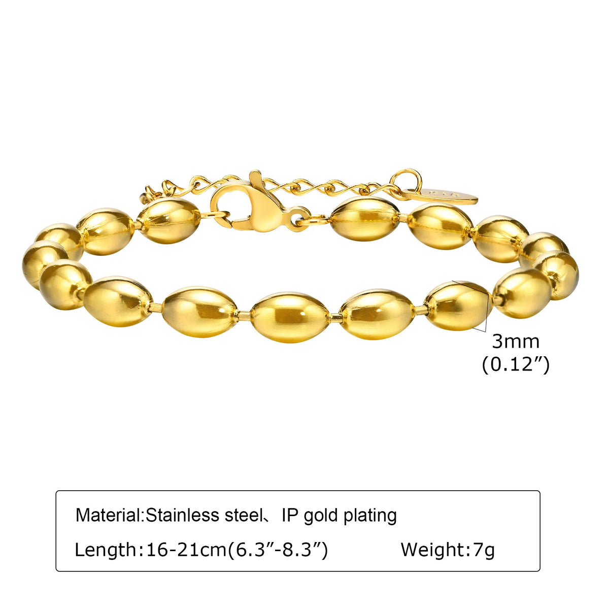 Gold Plated Chunky Chain Bracelet - additional view 28