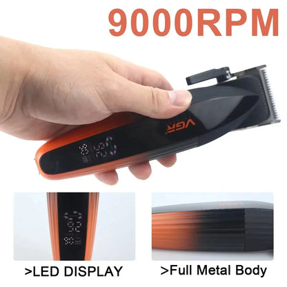 VGR Professional Hair Clipper & Trimmer - in use