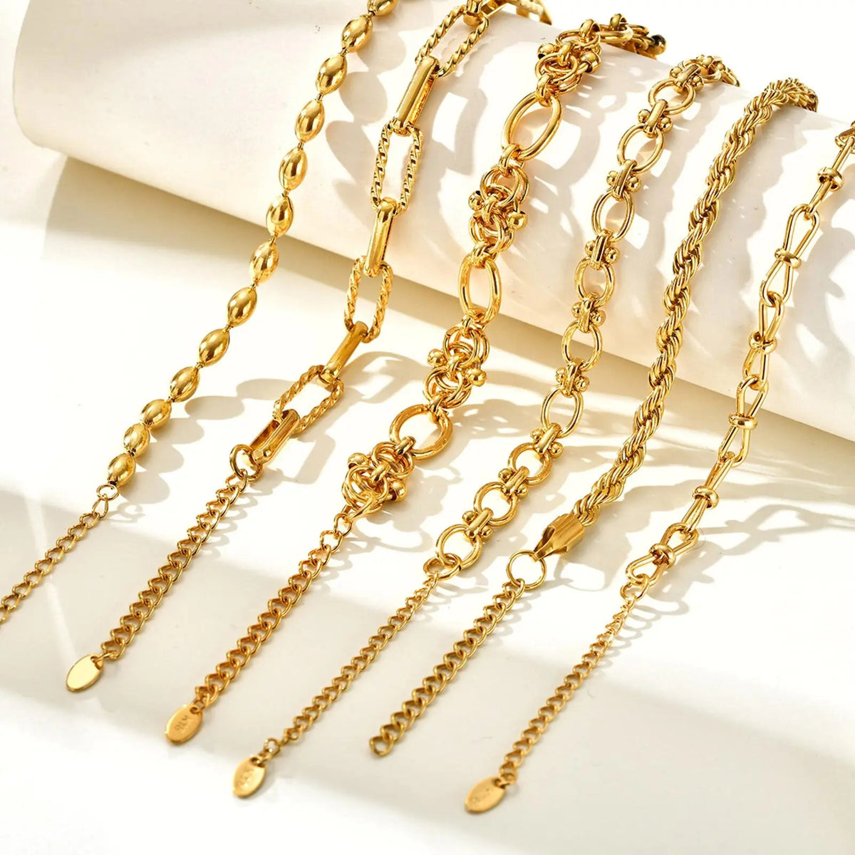 Gold Plated Chunky Chain Bracelet - size and specification details