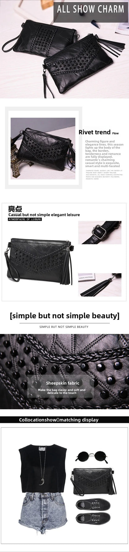Tassel Crossbody Bag - back view