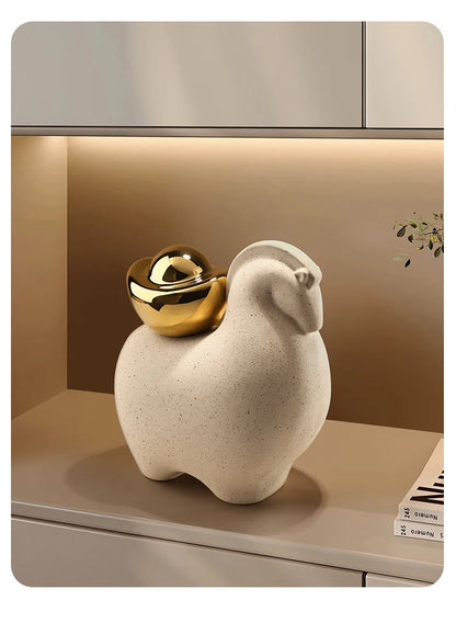 White Porcelain Animal Figurine - additional view 22