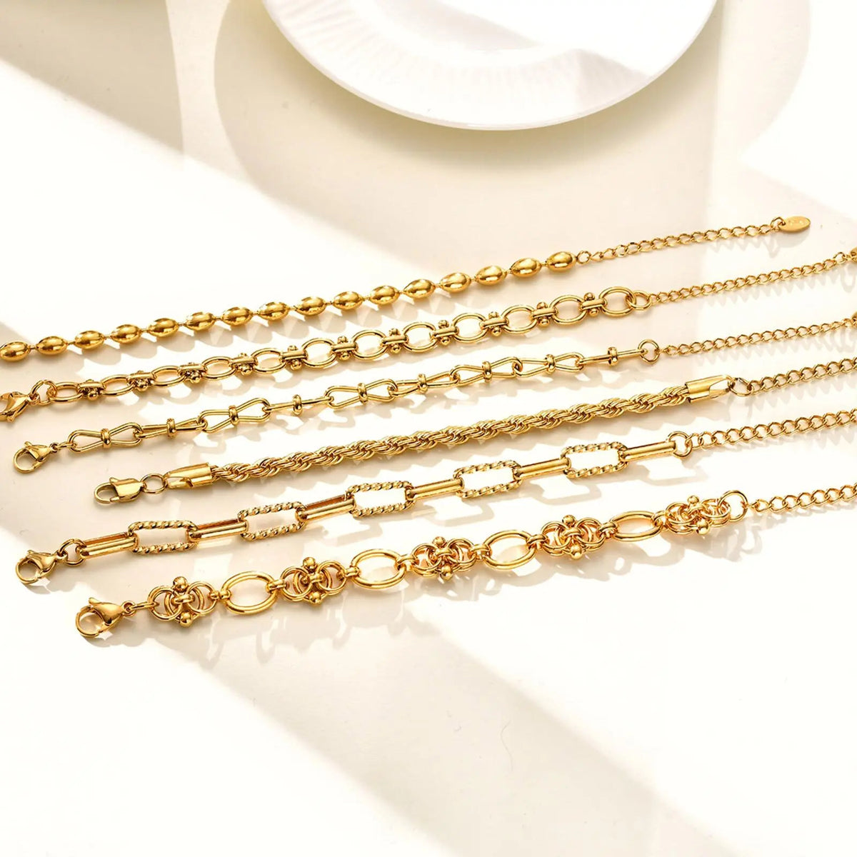 Gold Plated Chunky Chain Bracelet - product features