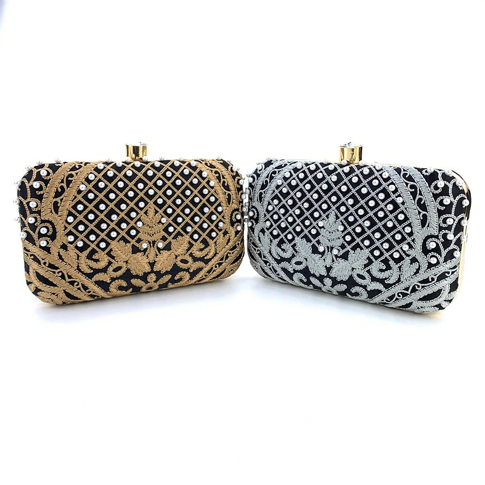 Embroidered Evening Clutch Bag - additional view 13