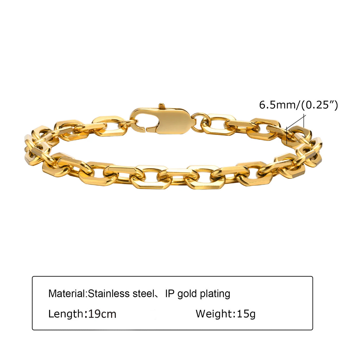 Gold Plated Chunky Chain Bracelet - additional view 18