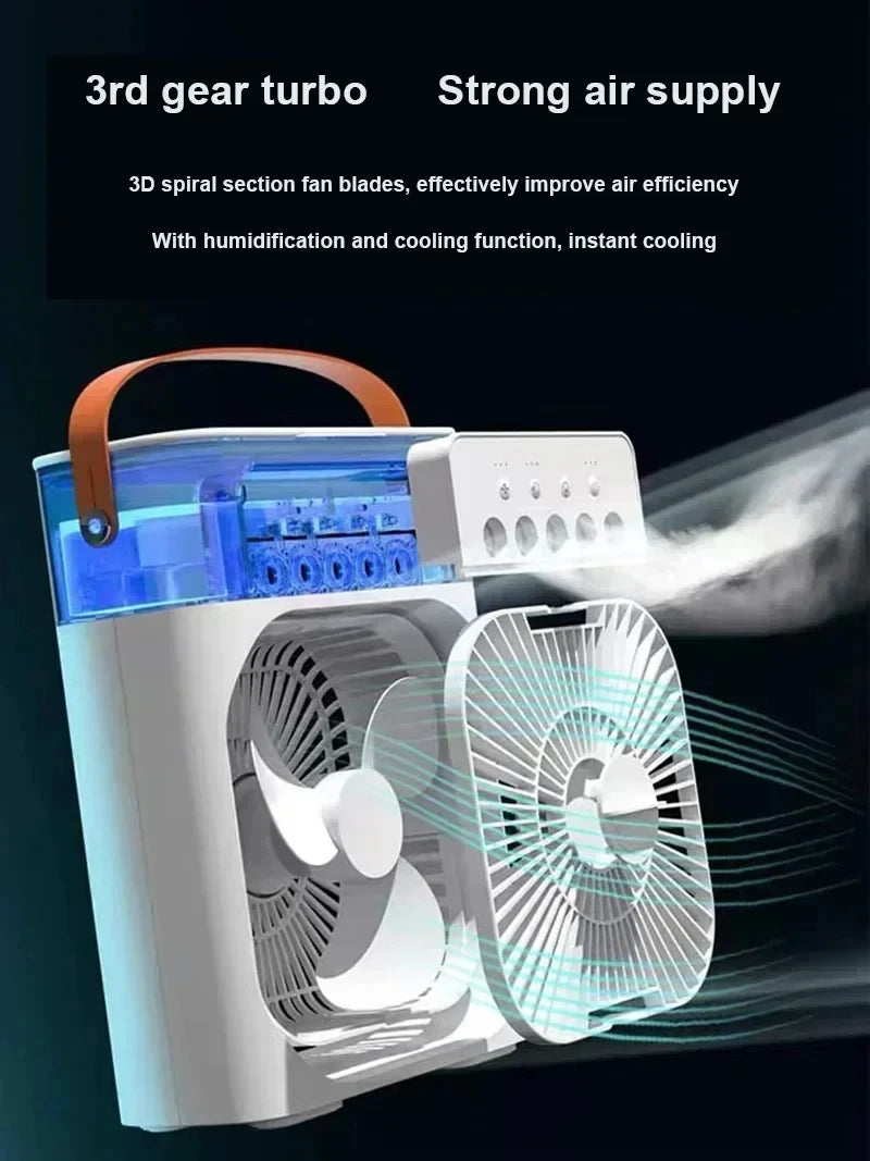USB Portable Evaporative Cooler Fan - back view