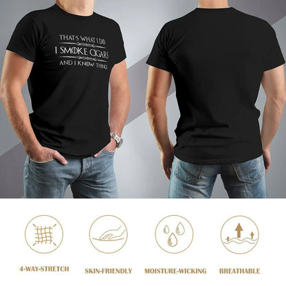 I Smoke Cigars and I Know Things T-Shirt - additional view 9
