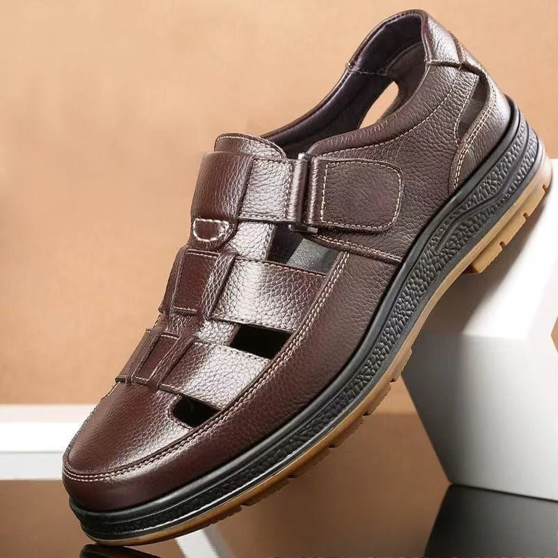 Men's Breathable Leather Shoes - main product view