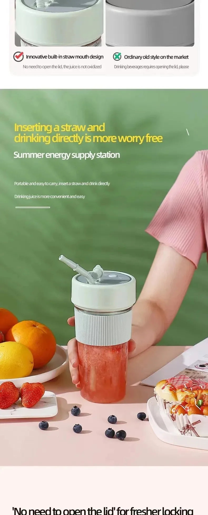 Portable Rechargeable Blender Bottle - additional view 9