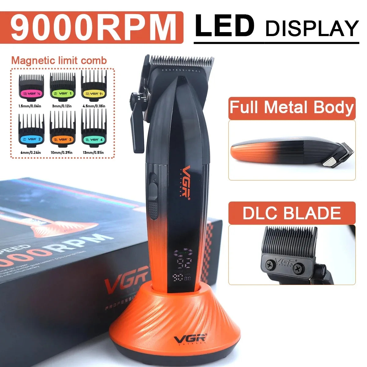 VGR Professional Hair Clipper & Trimmer - main product view