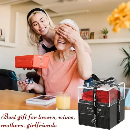 Artificial Rose Gift Box - close-up of details