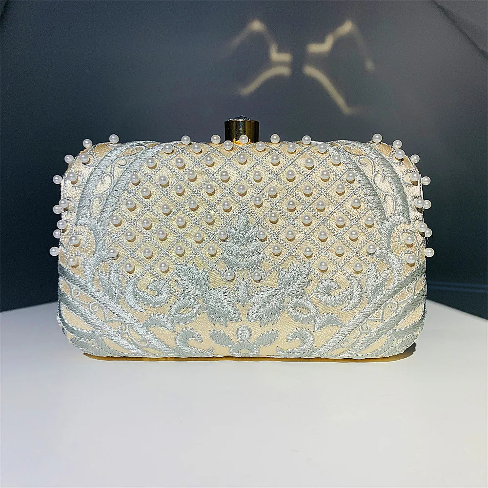 Embroidered Evening Clutch Bag - additional view 9