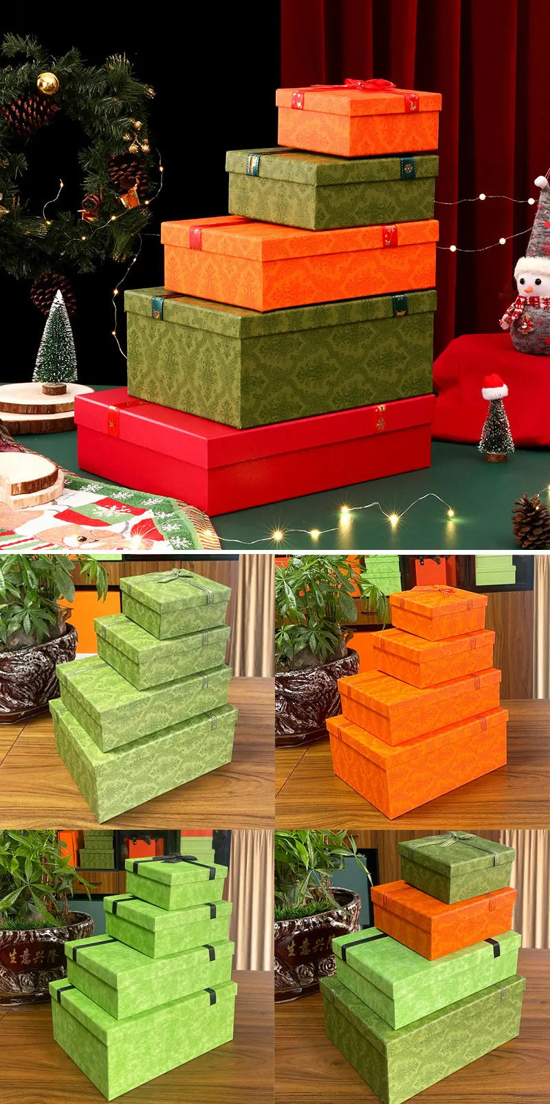 Rigid Paper Gift Box with Lid - size and specification details