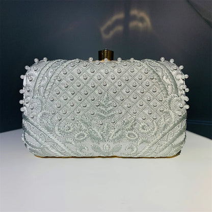 Embroidered Evening Clutch Bag - what's included