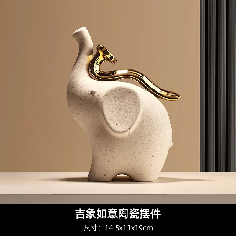 White Porcelain Animal Figurine - additional view 34