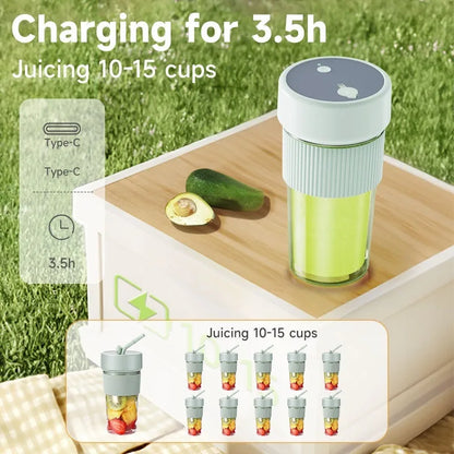 Portable Rechargeable Blender Bottle - side view